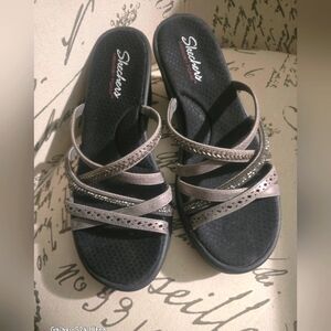 SKECHERS WOMENS Cali Rumblers Gray EUC Sz 10